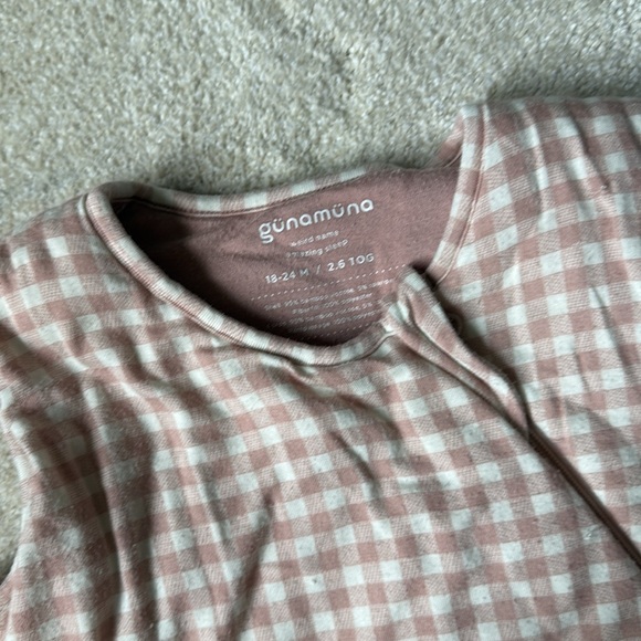 Gunamuna Pink Gingham Sleep sack 2.5 tog 18-24 months similar to Kyte Baby - Picture 3 of 4